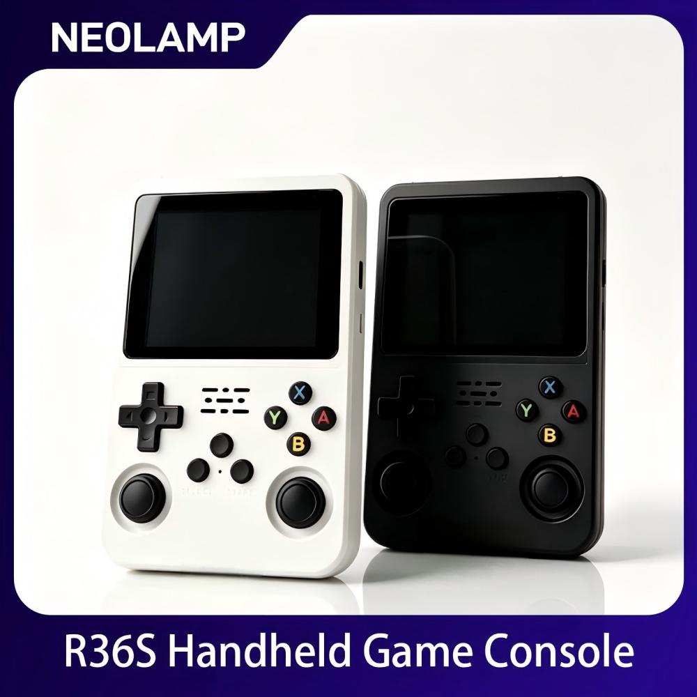 Arcade Game Cabinet - R36S Retro Handheld Game Console 3.5