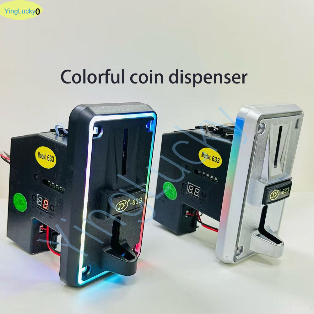 Arcade Vending Machines - Colorful LED Multi Coin Acceptor Coin