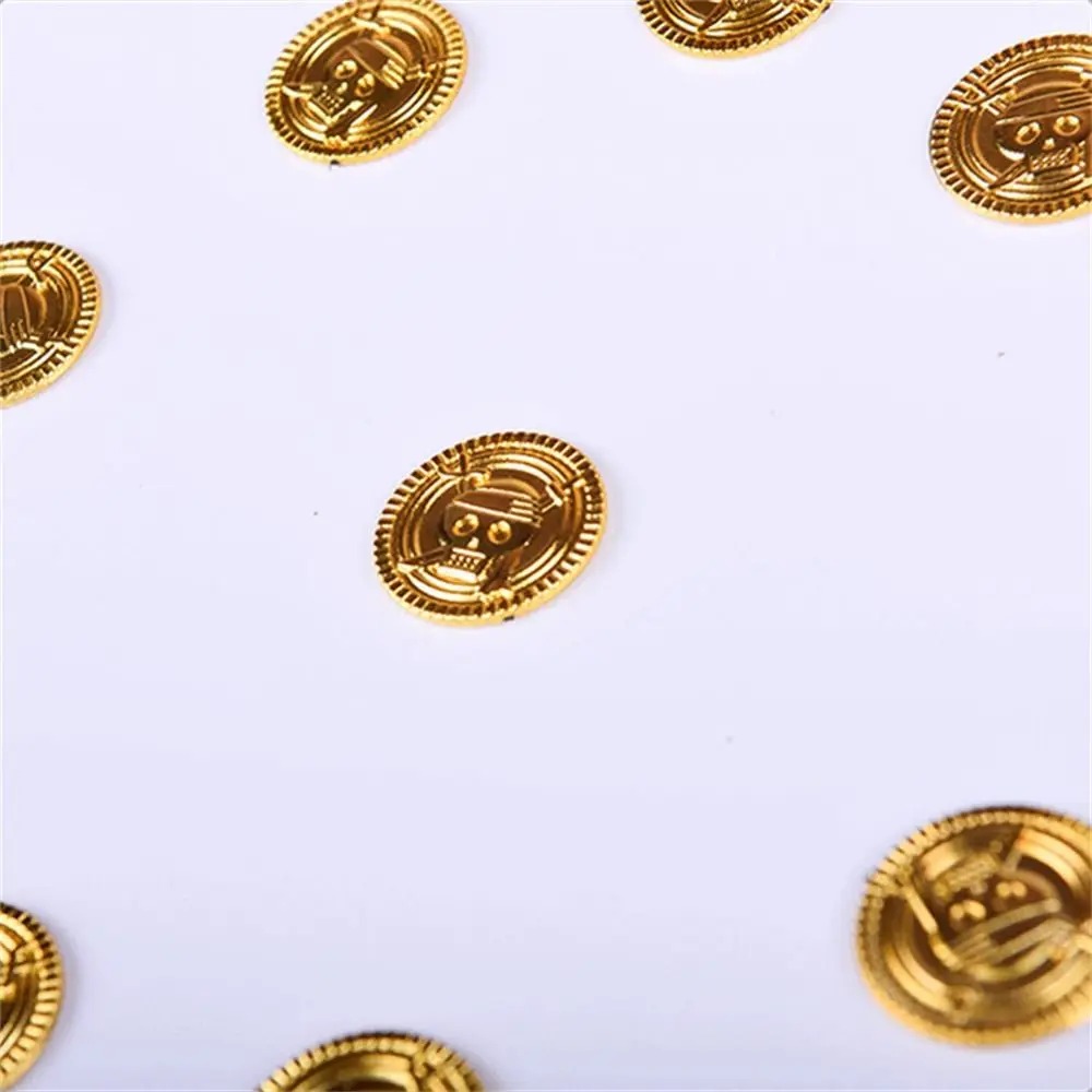 Plastic Pirate Gold Coins Gold - Arcade Game Coin recension och pris