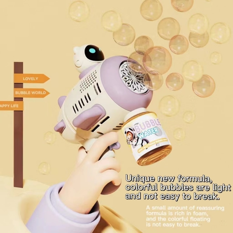 Purple Bubble Machine for Chil - Bubble Gum Machine recension och pris