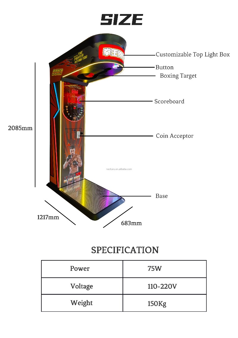 Street Amusement Coin Operated - Boxing Machine Arcade recension och pris