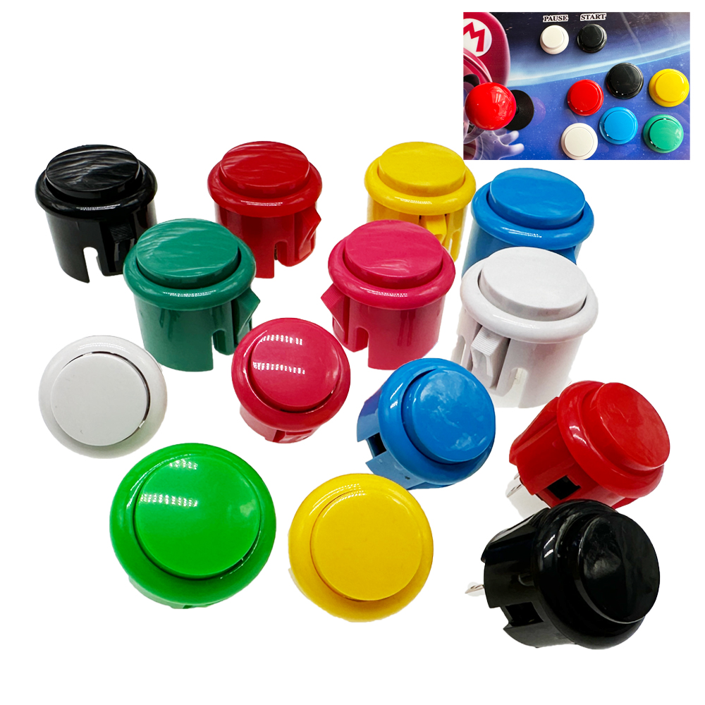 12pcs Copy Sanwa Buttons 30mm  - Arcade Wangan Midnight recension och pris