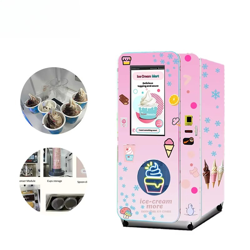 Customized Soft Ice Cream Vend - Popcorn Vending Machine recension och pris