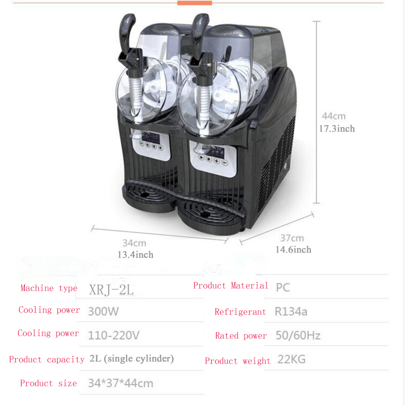 4L 2 Jar Commercial Slushie Ma - Slushie Machine Vending recension och pris