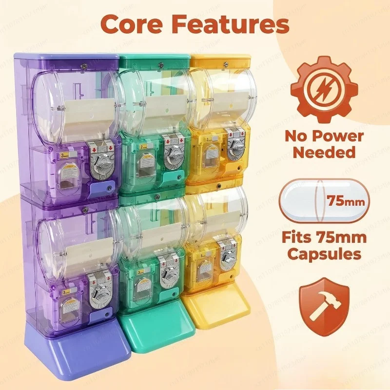 Transparent White Two Tier Gas - Arcade Vending Machines recension och pris