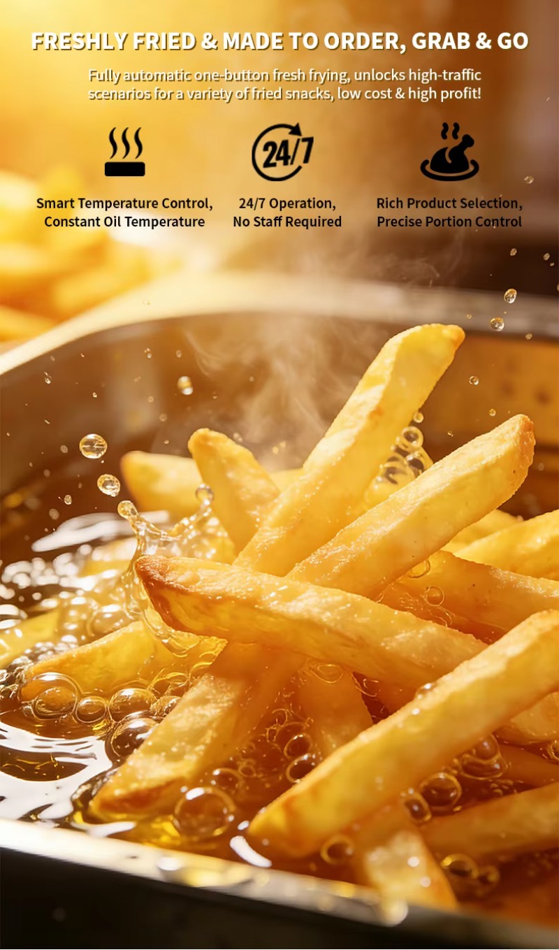 Fully Automatic Potato Fries V - Popcorn Vending Machine recension och pris