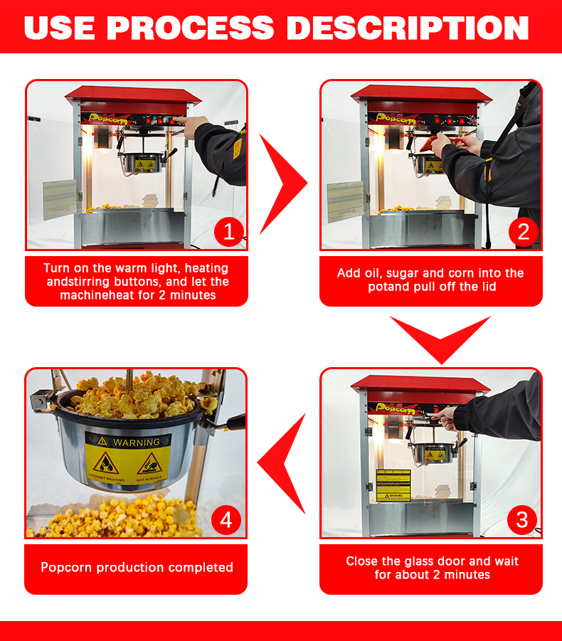 Commercial Popcorn Machine Ele - Popcorn Vending Machine recension och pris
